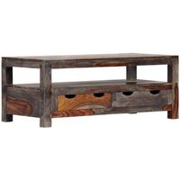 Mesa de Centro de Madera Maciza Sheesham Gris 100x50x40 cm Mesa de Centro de Madera Maciza Sheesham Gris 100x50x40 cm