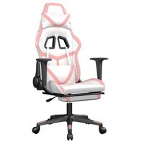 Silla Gaming Vidaxl con Reposapiés, Cuero Sintético y Masaje Silla Gaming Vidaxl con Reposapiés, Cuero Sintético y Masaje