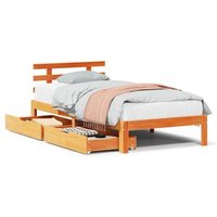 Estructura de Cama de Pino Macizo 90x190 cm
