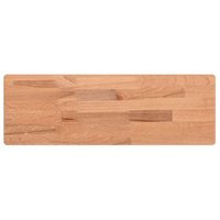 Estante de Pared de Haya Maciza 60x20x4 cm