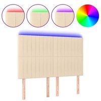 Cabecero Vidaxl 144x5x118/128 Cm con Luces LED
