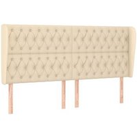 Cabecero con orejas de tela 183x23x118/128 cm