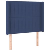 Cabecero con orejas de tela 83x16x118/128 cm Vidaxl