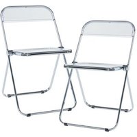 Silla Plegable Pornainen Transparente Acero Cromado 74x46x47 Cm Silla Plegable Pornainen Transparente Acero Cromado 74x46x47 Cm