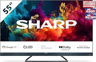 Televisor Sharp 55" QLED 4K Ultra HD Google TV 55FQ5EG Televisor Sharp 55" QLED 4K Ultra HD Google TV 55FQ5EG