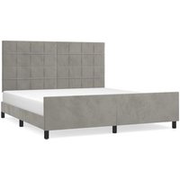Estructura de Cama con Cabecero Terciopelo 180x200cm