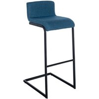 Taburete de Bar Newport Tela Azul 50x40x96 Cm