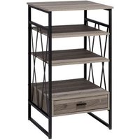 Estantería de Madera Oscura con 3 Baldas Keene Estantería de Madera Oscura con 3 Baldas Keene