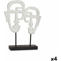 Figura Decorativa Blanco 27x32.5x10.5 Cm (4 Unidades) Figura Decorativa Blanco 27x32.5x10.5 Cm (4 Unidades)