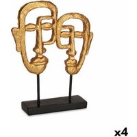 Figura Decorativa Cara Dorado Figura Decorativa Cara Dorado