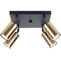 Lámpara de Techo Sollux Sl.1386 Negr/Oro