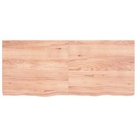 Estante de Pared Flotante Madera Roble 140x60x2-6 Cm