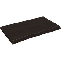 Estante de Pared Flotante de Madera Roble 100x60x(2-6)cm