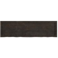 Estantería de Pared de Madera Roble 140x40x(2-6)cm