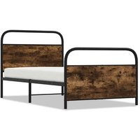 Estructura de Cama Individual 90x200 Cm Madera Roble