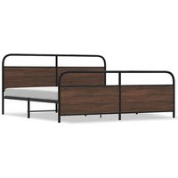 Estructura de Cama Matrimonial Metálica Maciza 180x200 Cm