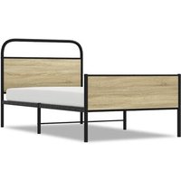 Cama Individual 90x190 cm Madera Roble Sonoma CFW14096