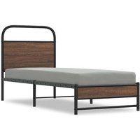 Estructura de Cama Individual 80x200 Cm Roble Marrón CFW44780