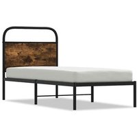 Cama Individual Estructura 75x190 cm Madera Roble Cfw45423