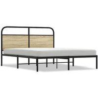 Cama Matrimonial 160x200 cm Madera Roble Sonoma CFW70145