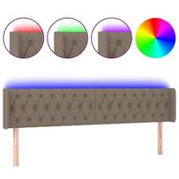 Cabecero de Cama Panel con LED Gris Taupe Cabecero de Cama Panel con LED Gris Taupe