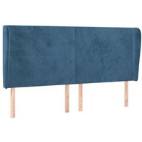 Cabecero de cama con orejas de terciopelo, 183x23x118/128 cm, CFW319789