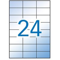 Hojas de Etiquetas Translucidas 70x37mm 100 Hojas Apli