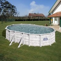Piscina de Acero Imitación Nórdico 610 x 375 x 120 cm