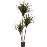 Planta Decorativa Hoja Estrecha Verde Plástico