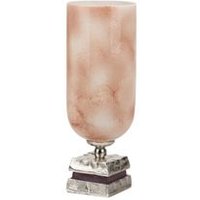 Portavelas de Cristal y Aluminio