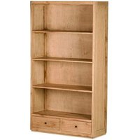 Librero de Madera Mindi Natural 100x40x185 Cm
