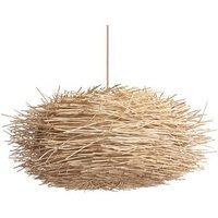 Lámpara Colgante Ratán Nulko Iluzzia L Textil Natural