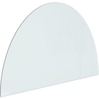Placa de Vidrio para Chimenea Semicircular 800x500 mm