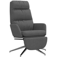 Sillón de Relax Vidaxl con Reposapiés de Tela