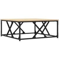 Mesa de Centro Vidaxl 70x70x30 Cm Madera Roble Sonoma