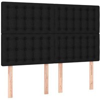 Pack 4 Cabeceros de Cama Panel Tela Negro 72x5x78/88 Cm CFW190199 Pack 4 Cabeceros de Cama Panel Tela Negro 72x5x78/88 Cm CFW190199