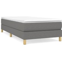 Cama Individual Estructura Tela Gris Oscuro 90x200 Cm Cama Individual Estructura Tela Gris Oscuro 90x200 Cm