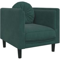 Sillón de Salón con Cojín de Terciopelo Sillón de Salón con Cojín de Terciopelo