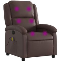 Sillón de Masaje Reclinable de Cuero Sintético Sillón de Masaje Reclinable de Cuero Sintético