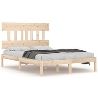 Estructura de Cama de Madera Maciza 180x200 cm Vidaxl