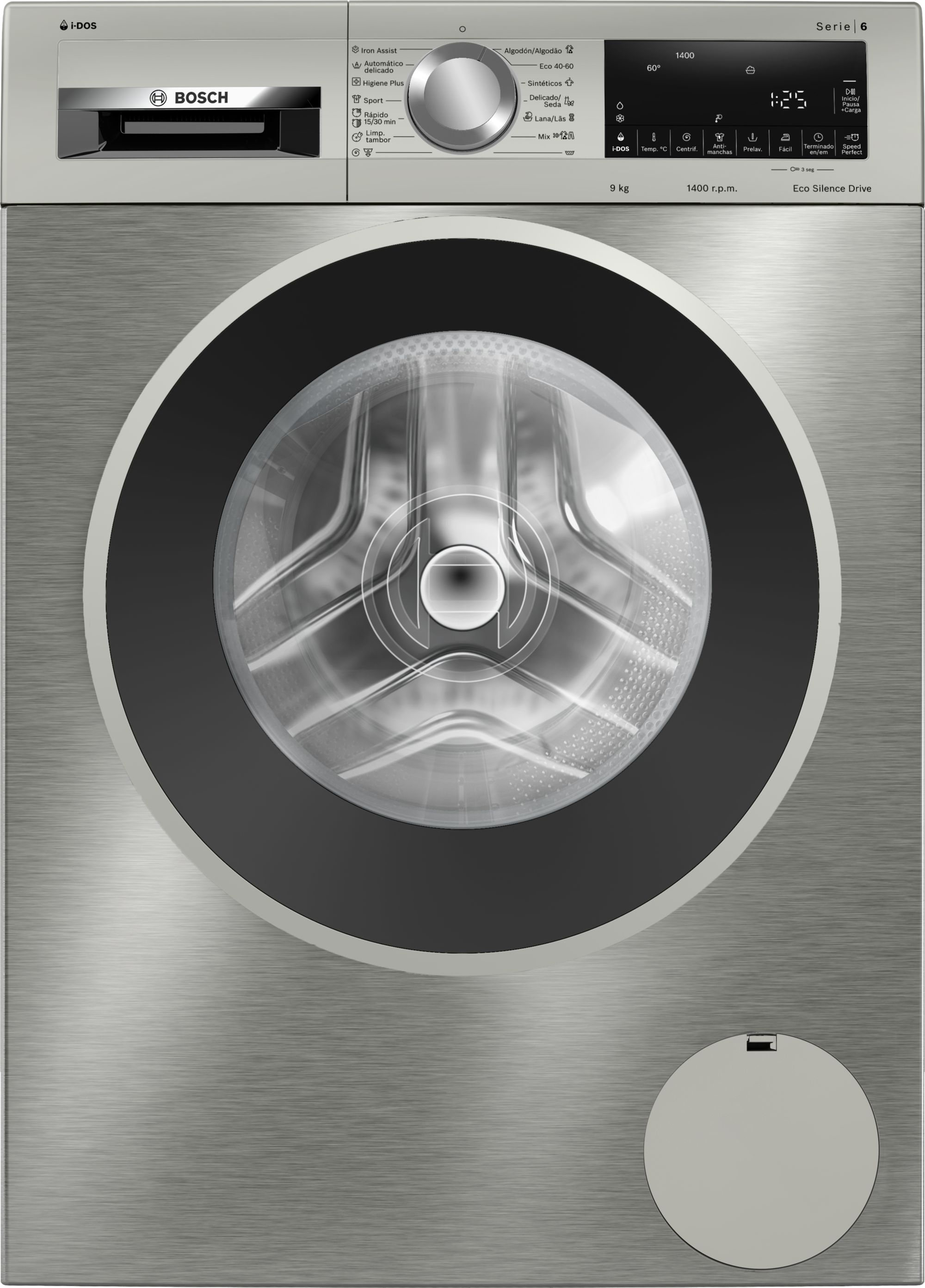Bosch Serie 6 Lavadora de carga frontal 9 kg 1400 r.p.m.