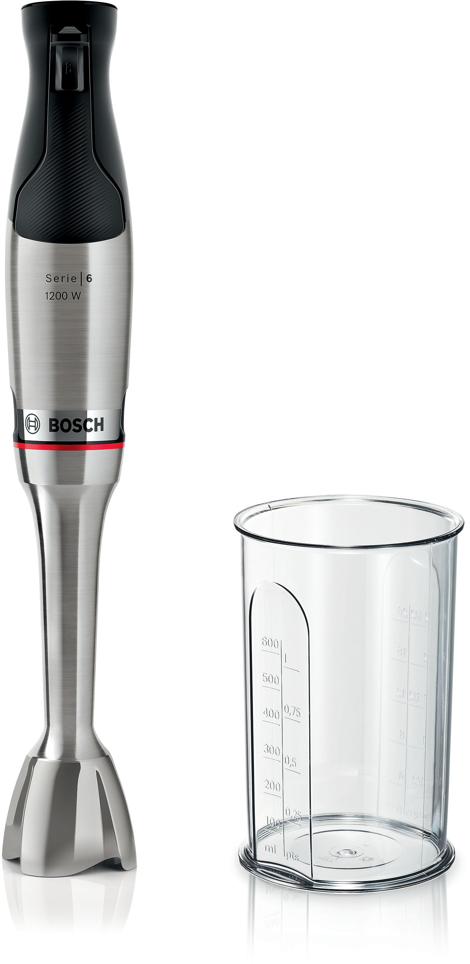 Batidora de mano Bosch ErgoMaster 1200 W Acero inoxidable MSM6M810 Batidora de mano Bosch ErgoMaster 1200 W Acero inoxidable MSM6M810
