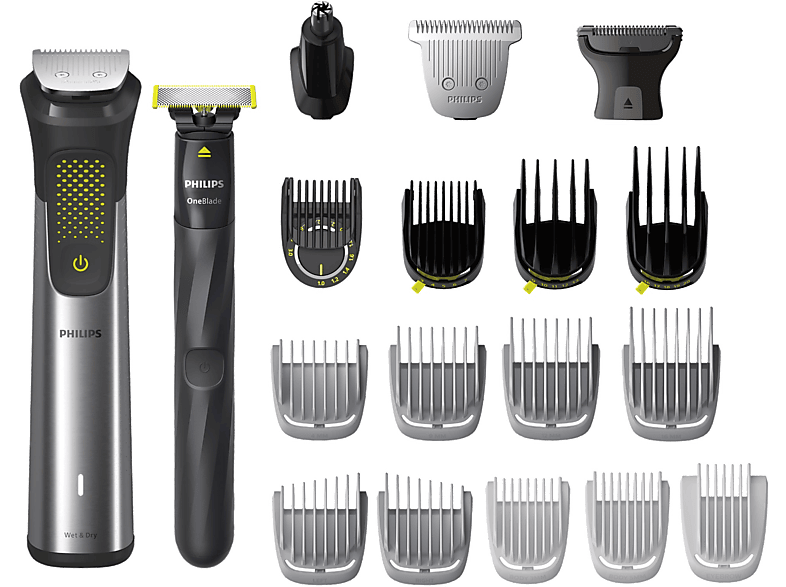Afeitadora Multifunción Philips S9000 MG9555/15 20 en 1 para Barba, Cuerpo y Pelo
