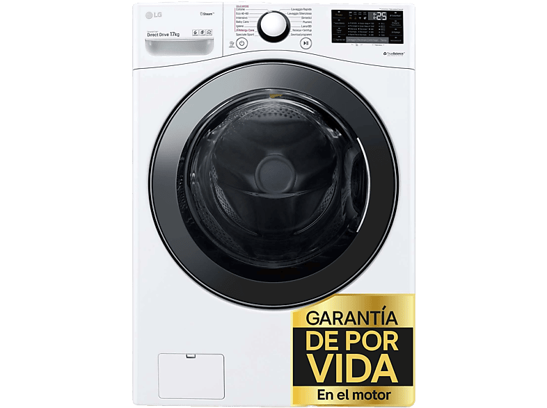 Lavadora LG F1P1CY2W Carga Frontal 17 kg
