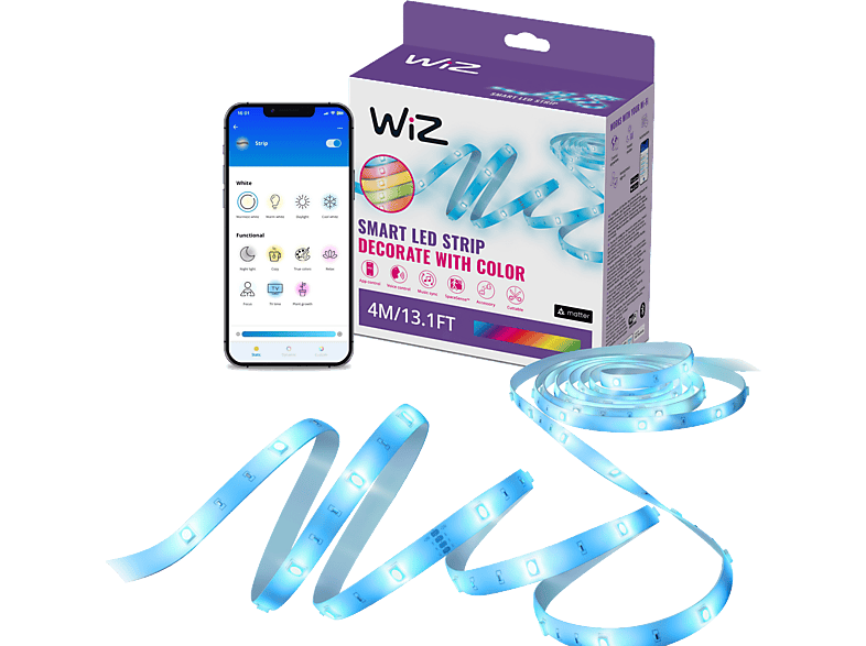 Tira LED WiZ 4m con Control por Voz