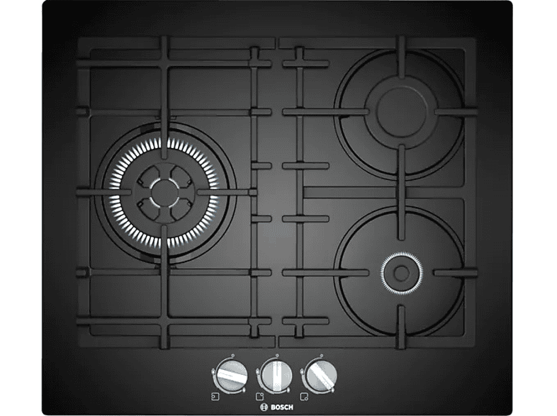 Placa de Gas Bosch 60 cm Negro