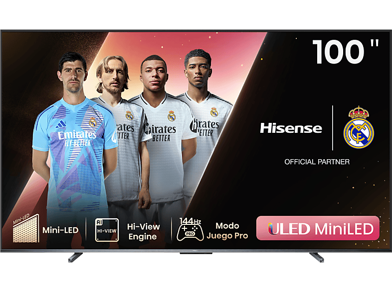 Televisor Hisense 100" Mini LED 100U7KQ UHD 4K Smart TV