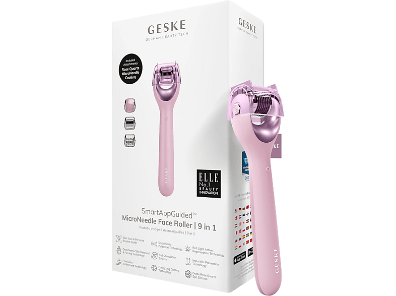 Rejuvenecedor facial Geske MicroNeedle Face Roller 9 en 1