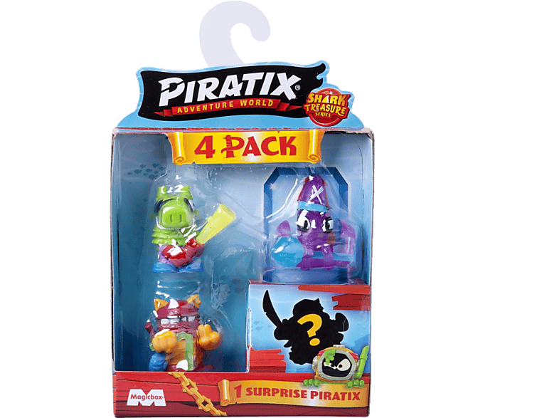 Pack de 4 figuras sorpresas Magicbox Piratix