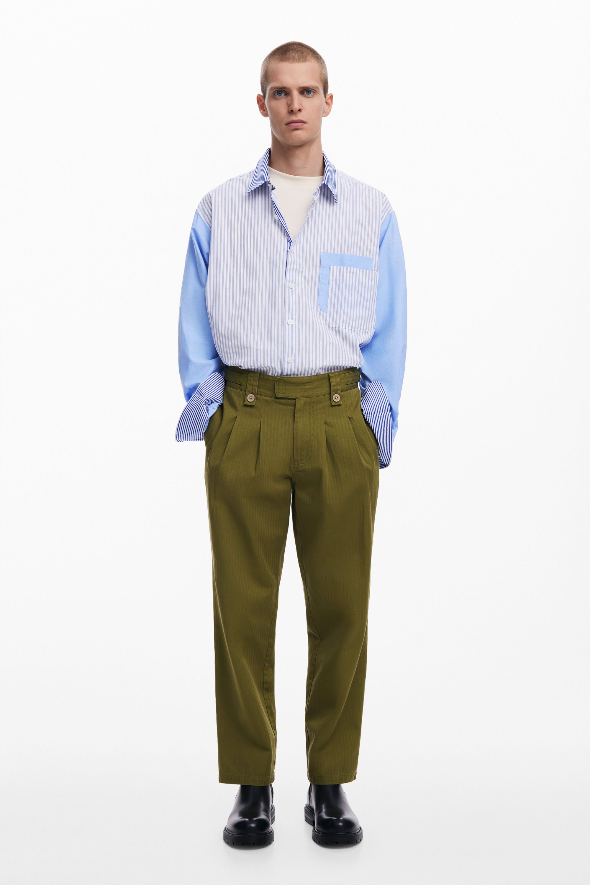 Pantalón largo de pinzas para hombre Desigual